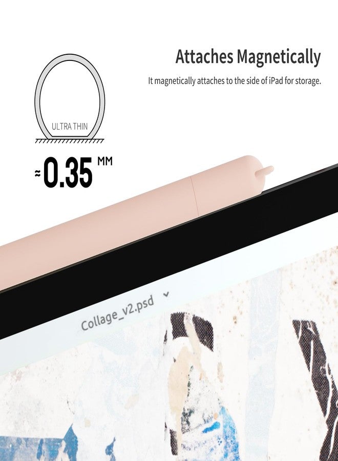 ELETIUO Silicone Case Compatible with Apple Pencil (USB-C),Protective Holder Grip Sleeve with Cap,Anti-Slip Cover Supports Magnetic Compatible with Apple Pencil 3rd Generation,Ear Pink - Image 4